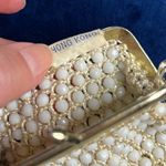 Vintage White Beaded Change Purse Photo 5