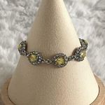 Charter Club  green crystal and stone slider bracelet Photo 0