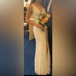 Lulus Lulu’s white lace maxi dress - size XS Photo 2