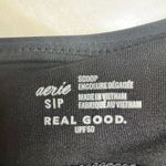 Aerie  Black Scoop Neck Bikini Top with Padding NWOT Photo 2