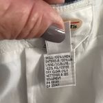 Talbots  Women's White Blue Irish Linen Pencil Skirt Size 10 Back Zip EUC Photo 6