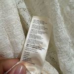 Free People Jasmine Tea Time Long Puff Lace Sleeve Open Back Top Ivory Medium Photo 3