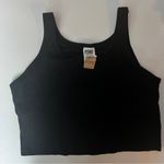 PINK - Victoria's Secret PINK  Victoria’s Secret Women’s Sleeveless Black Crop Stop With Bra Style Top XL Photo 11