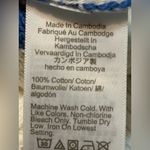 J.Crew Women's 100% Cotton White & Blue Striped Sweater. Cable Knit. Medium Photo 5