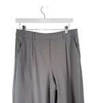 Halara High Waisted Side Pocket Work Flare Pants Grey Womens Large Petite Photo 2