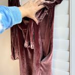 Aritzia  Wilfred Novella Velvet Puff Sleeve Mini Dress in Truffle Brown size 6 Photo 11