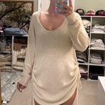 MABLE: Cream Knit Dress/Coverup Tan Size M Photo 1