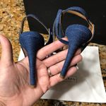Veronica Beard NWB  Suma Chambray Denim Pumps sz7 Photo 5