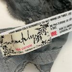 Free People  Intimately Bralette Galloon Lace Halter Adjustable Band Floral Grey Photo 8