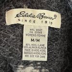 Eddie Bauer Vintage Grey/Brown Fair Isle Wool Alpaca Cardigan Size Medium Photo 3