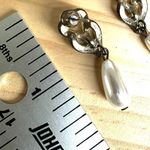 Mariell Faux Pearl & Rhinestone Drop Earrings Photo 5