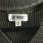 Metallic Cutout Side Slit Dress M Size M Photo 4