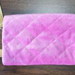 Ipsy Pink Quilted Velvet Pouch Zippered Cosmetic Bag Toiletries Makeup Bag Photo 2