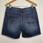 Route 66  Denim Jean Shorts Classic Fit Women’s Sz 8 Lightly Distressed 6.5” Insm Photo 1