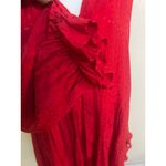 Maeve  Anthropologie Red Wendy Tiered Boho Maxi Dress Sz 2X Photo 4