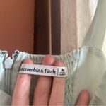 Abercrombie & Fitch  Tie Sleeve Ruffle Mini Dress Mint Pastel Light Green‎ Size M Photo 4