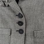 Rebecca Taylor  Womens Size 0 Single Breasted Cropped Wool Blazer Gray‎ Business Photo 1