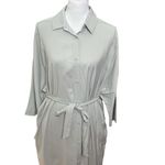 Lululemon NWT Perfectly Poised Dress Gray Women’s Size 8 Belted Collared Photo 2