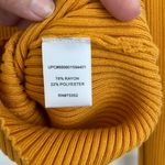 it's our time  Ribbed Mustard Yellow Sweater Top Size XS Photo 2