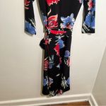 KMW Fit & Flare Dress Black Blue Red Floral S Photo 5