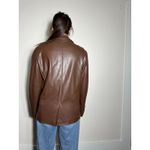 Urban Outfitters  Brown Jules Oversized Faux Leather Blazer Size Medium Photo 5