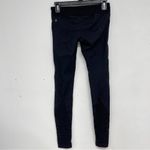 Vimmia  Black Low Rise Full Length Leggings Womens S Yoga Pants Sheer Lace Trim Photo 8