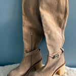 Free People Jasper Platform Tan Suede Over The Knee Boots Photo 0