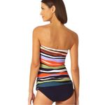 Anne cole NEW Sandy Waves Striped Tankini Swim Top size 16W Photo 1