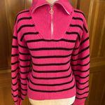 Lavishly Paris New! Women’s Striped Pattern Colorblock Drop Shoulder Sweater Photo 0