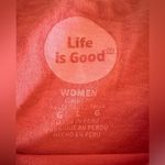 Life is Good ‘explore’ camper tee coral orange women’s classic fit large Photo 2