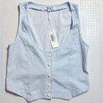 frankie's bikinis NWT Frankie’s Bikinis Nantucket Vest in Sleepy Stripe Print, size M Photo 3