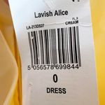 Lavish Lice Lavish Alice Satin Cowl Neck Button Detail Formal Midi Dress US 0 Cream Photo 4