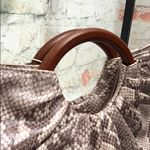 Urban Expression New Urban Expressions Trendy Snake Print Moon Satchel Purse Warm Neutral Tones Photo 1