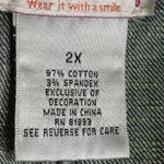 Deadstock Y2K Quacker Factory Embellished Denim Maxi Skirt Rhinestone Details Blue Size 2X Photo 7