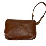Patricia Nash Piedmont Sherpa Tan Italian Leather Wristlet Photo 0
