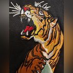 FILA  x Bandier Black Cropped Hoodie with Tiger Design Photo 5