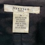 Vertigo Paris Green Double Breasted Cropped Blazer Jacket Cotton Blend Size M Photo 4