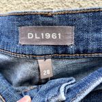 DL1961 Blue Farrow Cropped High-Rise Jeans 28 Distressed Photo 4