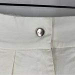 Locker Room White Drop Crotch Pleated Front With Side Pockets Cuffed Crop Size S Photo 4
