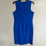 Chadwick's Women’s  Linen Ponte Sleeveless Sheath Lined Dress‎ Size 8 Blue Photo 7