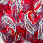 Apt. 9  Skirt Large Red Paisley Midi A-Line Pull On Photo 1