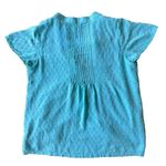 Soft Surroundings  Offshore Top  PM Petite Medium Aquamarine Hidden butto… Photo 9