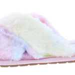 New Boutique Fur Slippers Criss Cross Fluffy Flat Slide Sandal Multiple Size 8 Photo 2