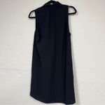 Wilfred Black Draped Mini Dress Womens M Preppy Classic Business Casual Goth Size M Photo 11