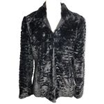 JM Collection  Faux Fur Plush Long Sleeve Jacket Photo 2