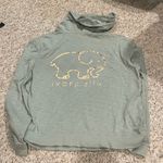 Ivory Ella green elephant drawstring hooded long sleeve shirt M Photo 11