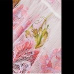 Marchesa Notte Tiered Embroidered Tulle Midi Dress Size 8 Photo 7