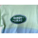 Sandy Liang  Green Blue Dippy Tee Tie Dye Retro Logo Groovy Women's Size Medium Photo 11