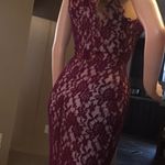 Love, Fire Formal cocktail dress size small petite maroon Photo 3