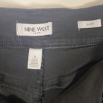 Nine West Women's Size 8  Jeans Black‎ Mid Rise Shorts Denim Stretch Gold Buttons Photo 3